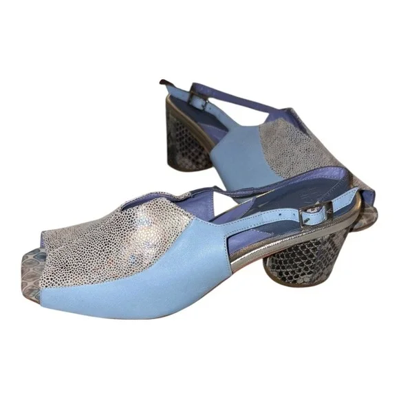 Altura Siete Iris Slingback Heels Handmade in Mexio US sz 8